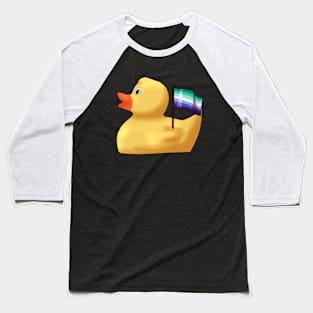 Proud Gay Rubber Duck Baseball T-Shirt